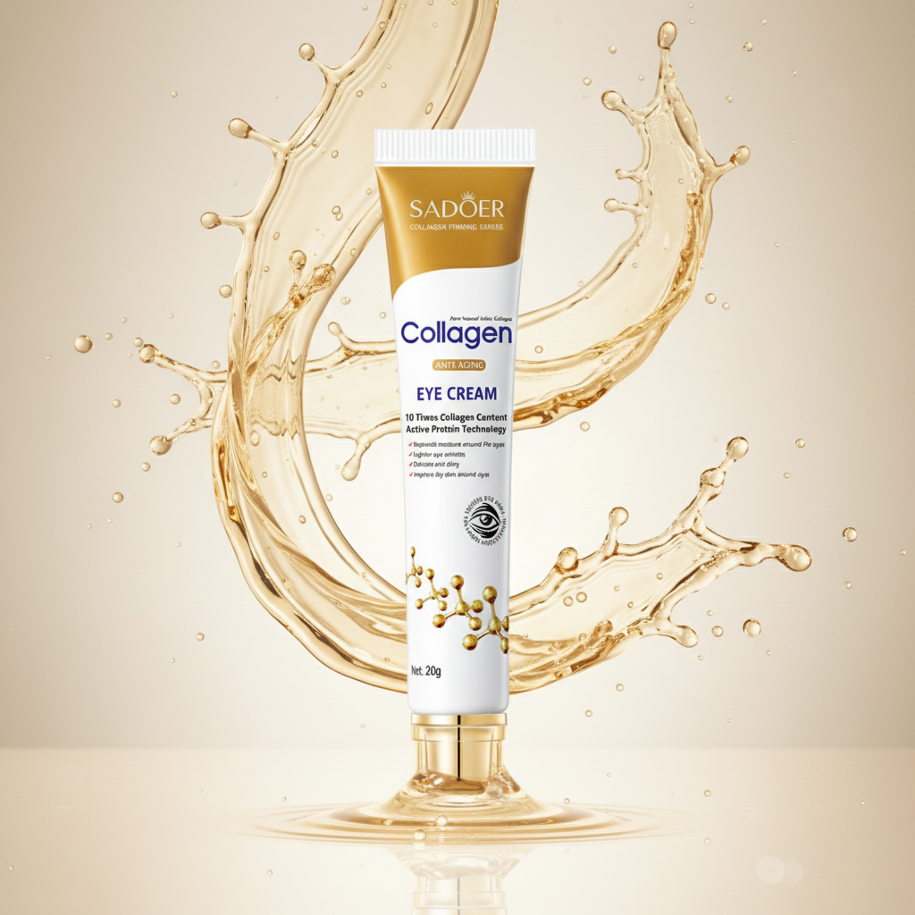 Collagen Eye Cream with Serum Background